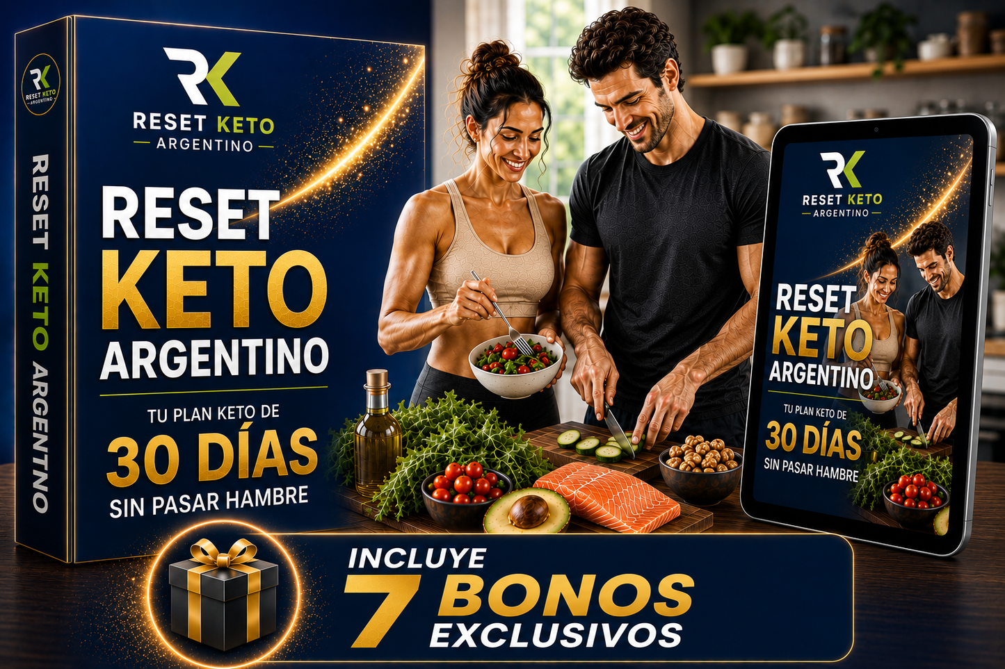Tu Pase Completo al Cambio: Reset Keto Argentino + 7 Bonos de Regalo
